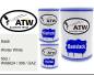 Preview: Saab, Winter White, 50U / WA8624 / 306 / GAZ: 500ml Lackdose + 500ml Klarlack + 250ml Härter - Set, von ATW Autoteile West.